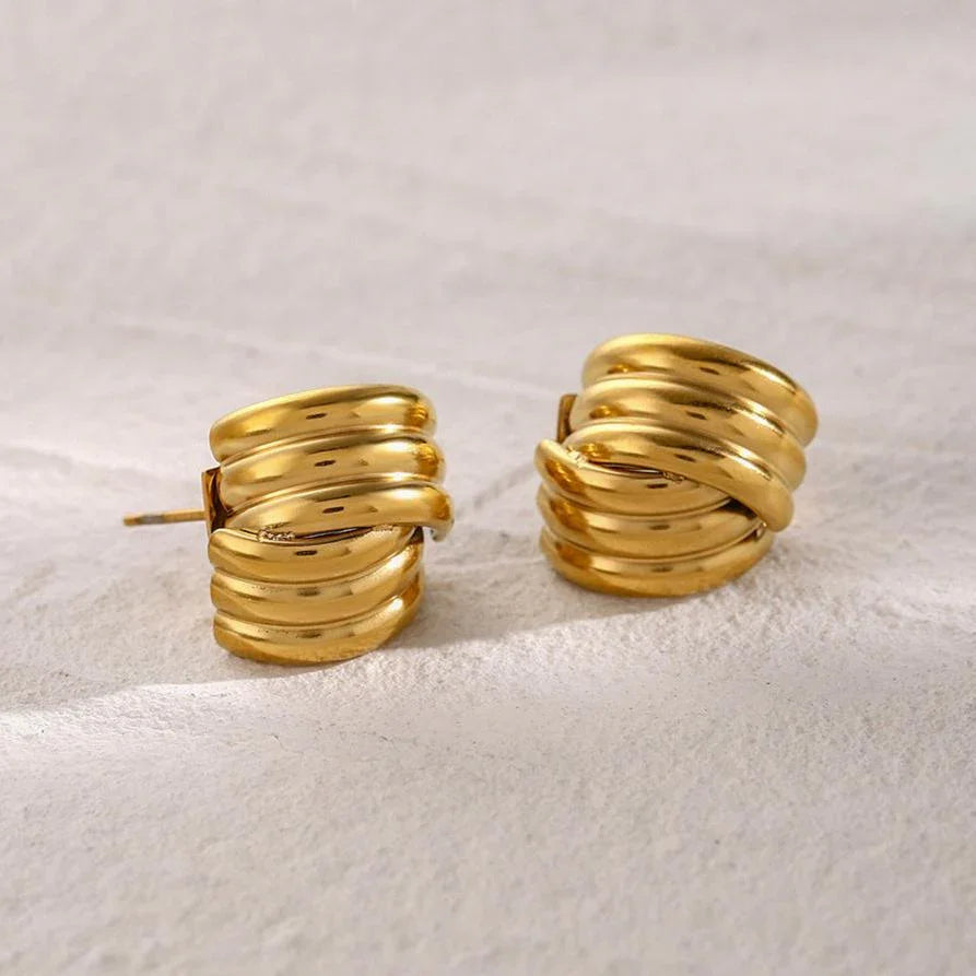 [Echo Fine]Avalon Gold Earrings