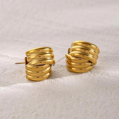 [Echo Fine]Avalon Gold Earrings