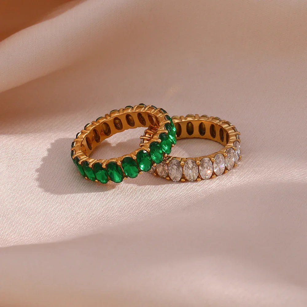 [Echo Fine]Antoinette Diamond Simulant Gold Ring