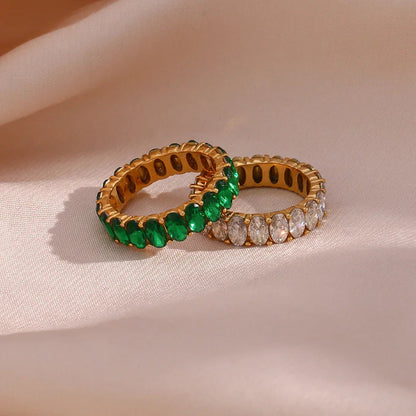 [Echo Fine]Antoinette Diamond Simulant Gold Ring