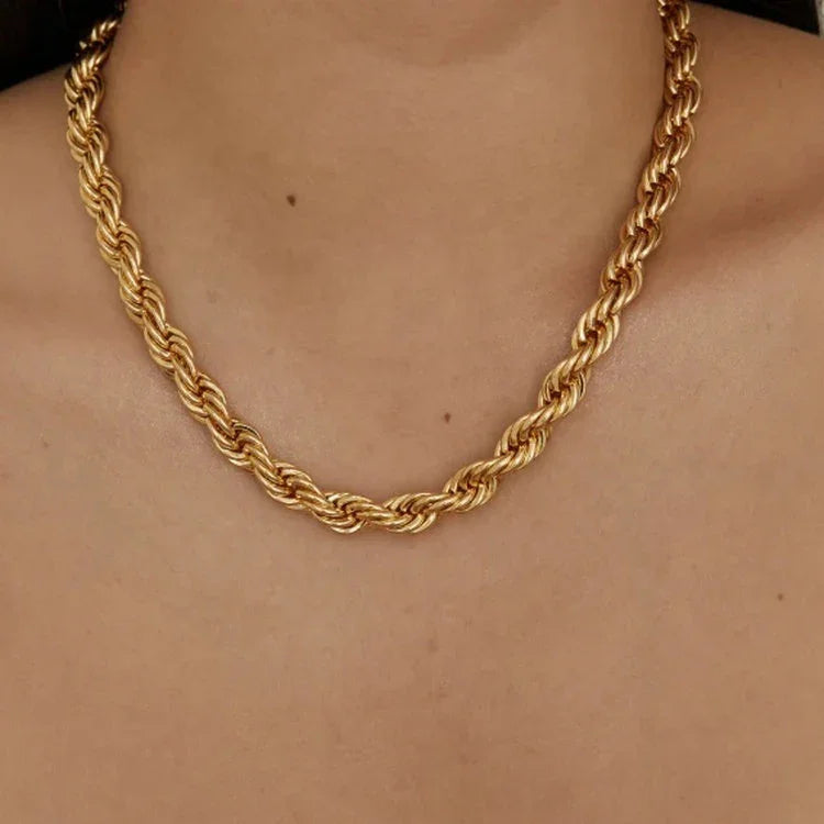 [Echo Fine]Mila Golden Twist Necklace