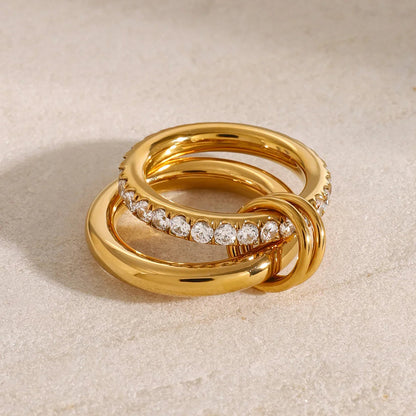 [Echo Fine]Alison Stacked Diamond Ring