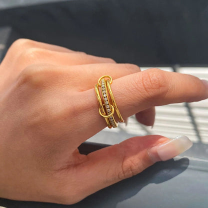 [Echo Fine]Divine Diamond Ring Stack