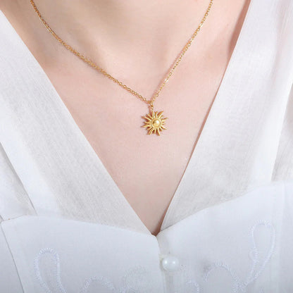 [Echo Fine]Eliora Gold Sun Necklace