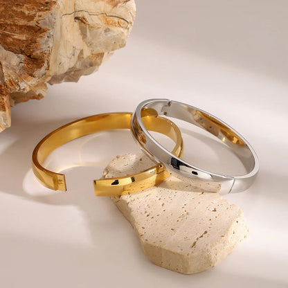 [Echo Fine]Melina Large Stacking Gold Bangle