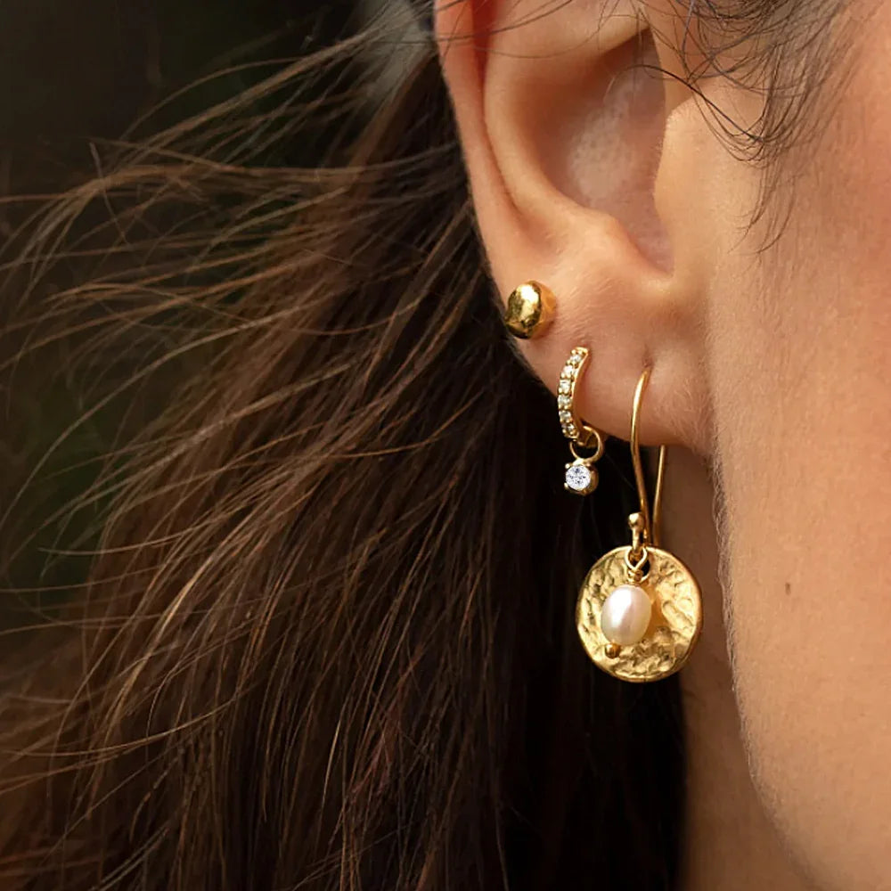 [Echo Fine]Blake Reversible Diamond Hoops