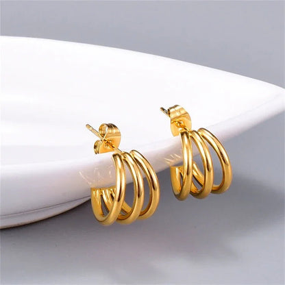 [Echo Fine]Cradle Gold Earrings