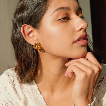 [Echo Fine]Saffron Gold Earrings