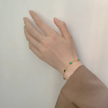 [Echo Fine]Erin Green Bracelet