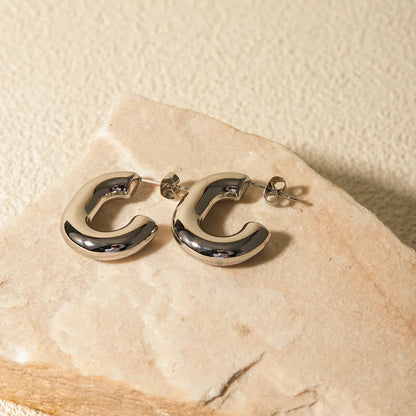 [Echo Fine]Alera Silver Hoops