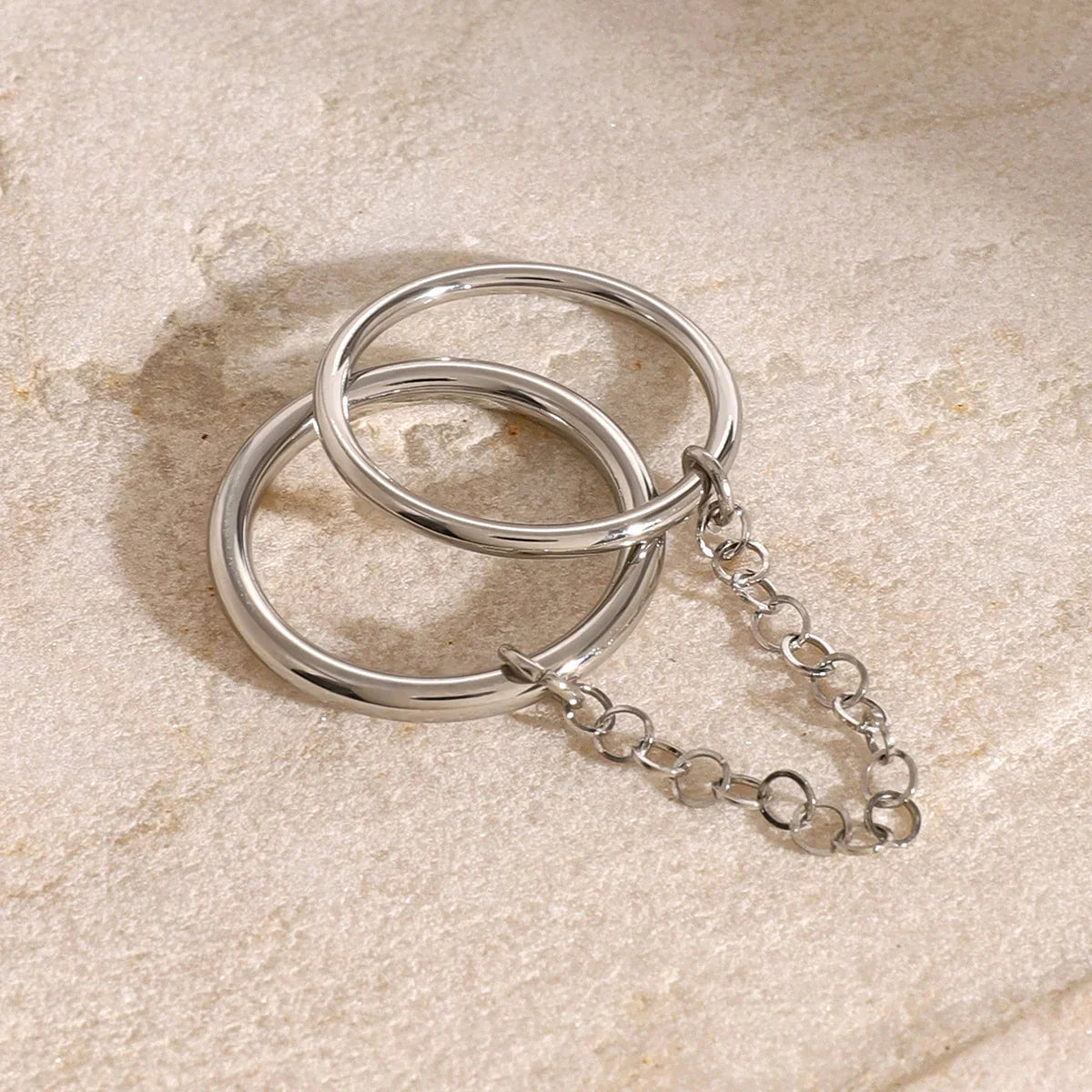 [Echo Fine]Bridget Chain Stacked Ring