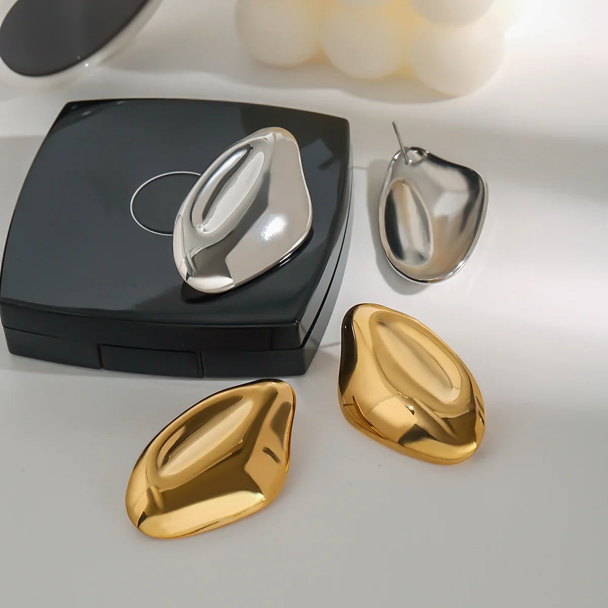 [Echo Fine]Zinnia Gold Earrings