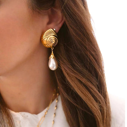 [Echo Fine]Eleonora Freshwater Pearl Earrings