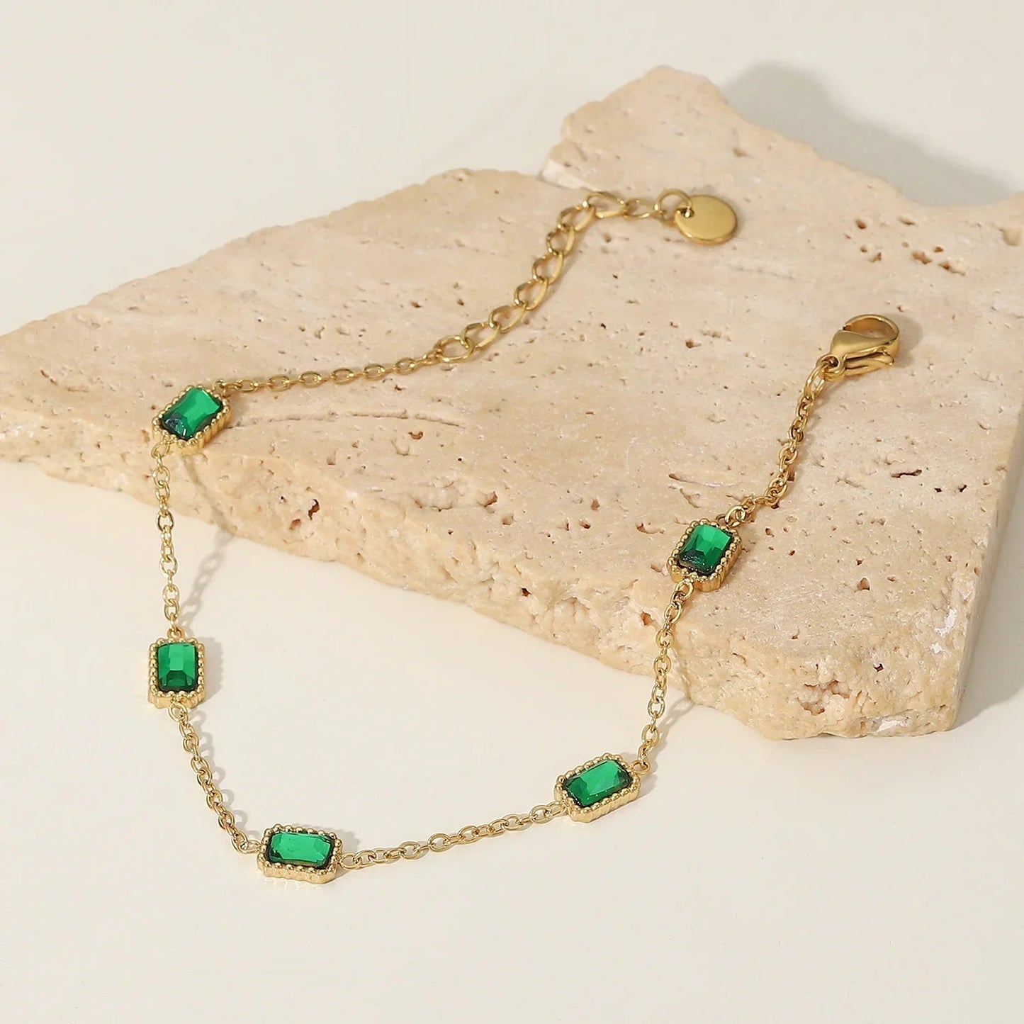 [Echo Fine]Erin Green Bracelet