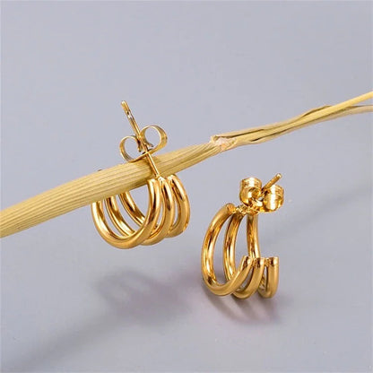 [Echo Fine]Cradle Gold Earrings