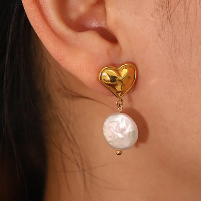 [Echo Fine]Blanche Freshwater Pearl Earrings