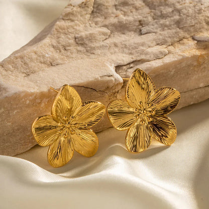 [Echo Fine]Allysa Flower Gold Earrings