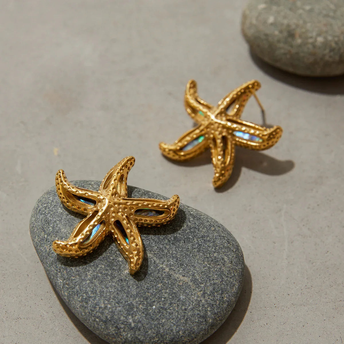 [Echo Fine]Aquatta Gold Starfish Earrings
