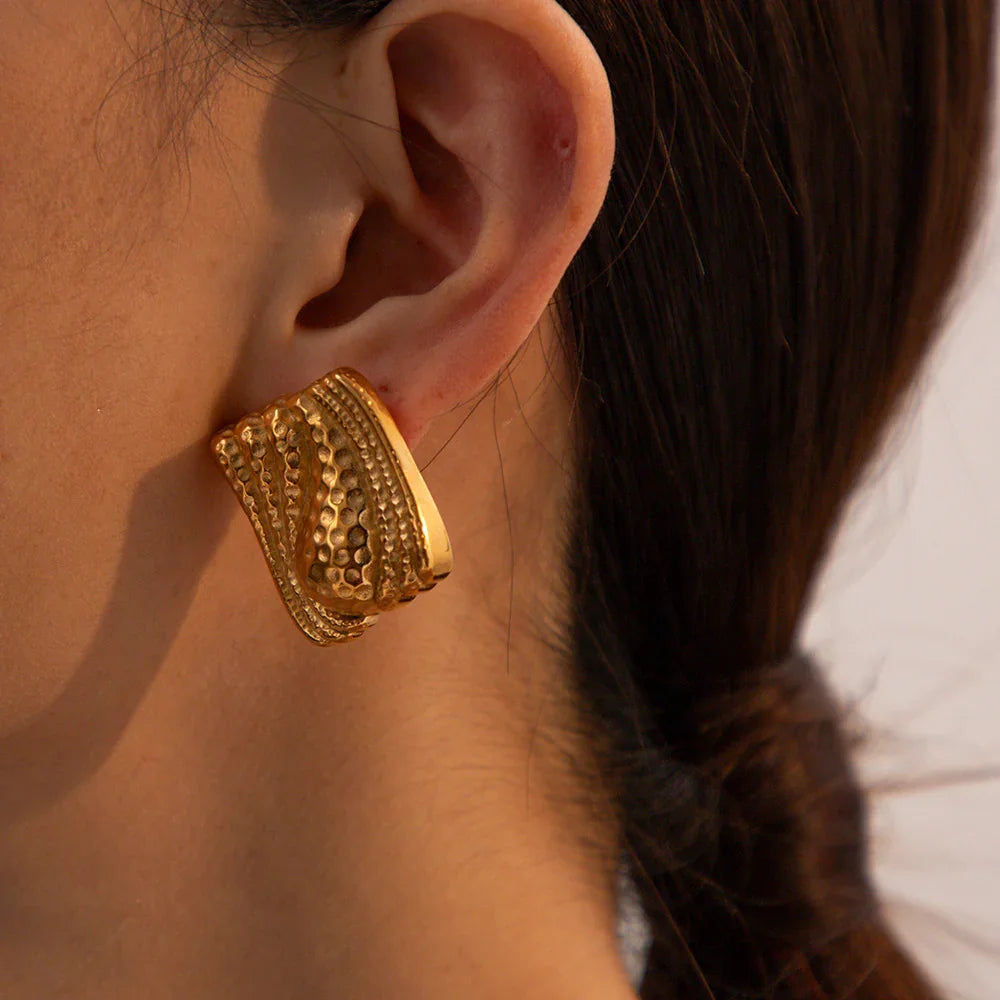 [Echo Fine]Marigold Gold Earrings