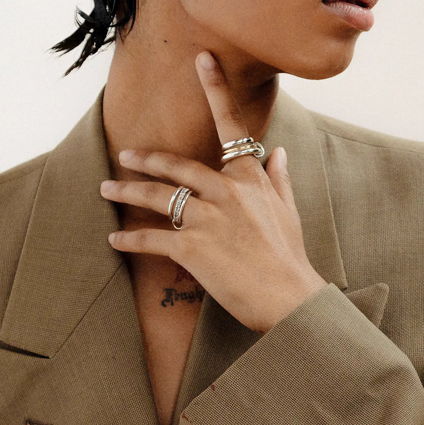 [Echo Fine]Canaria Stacked Ring