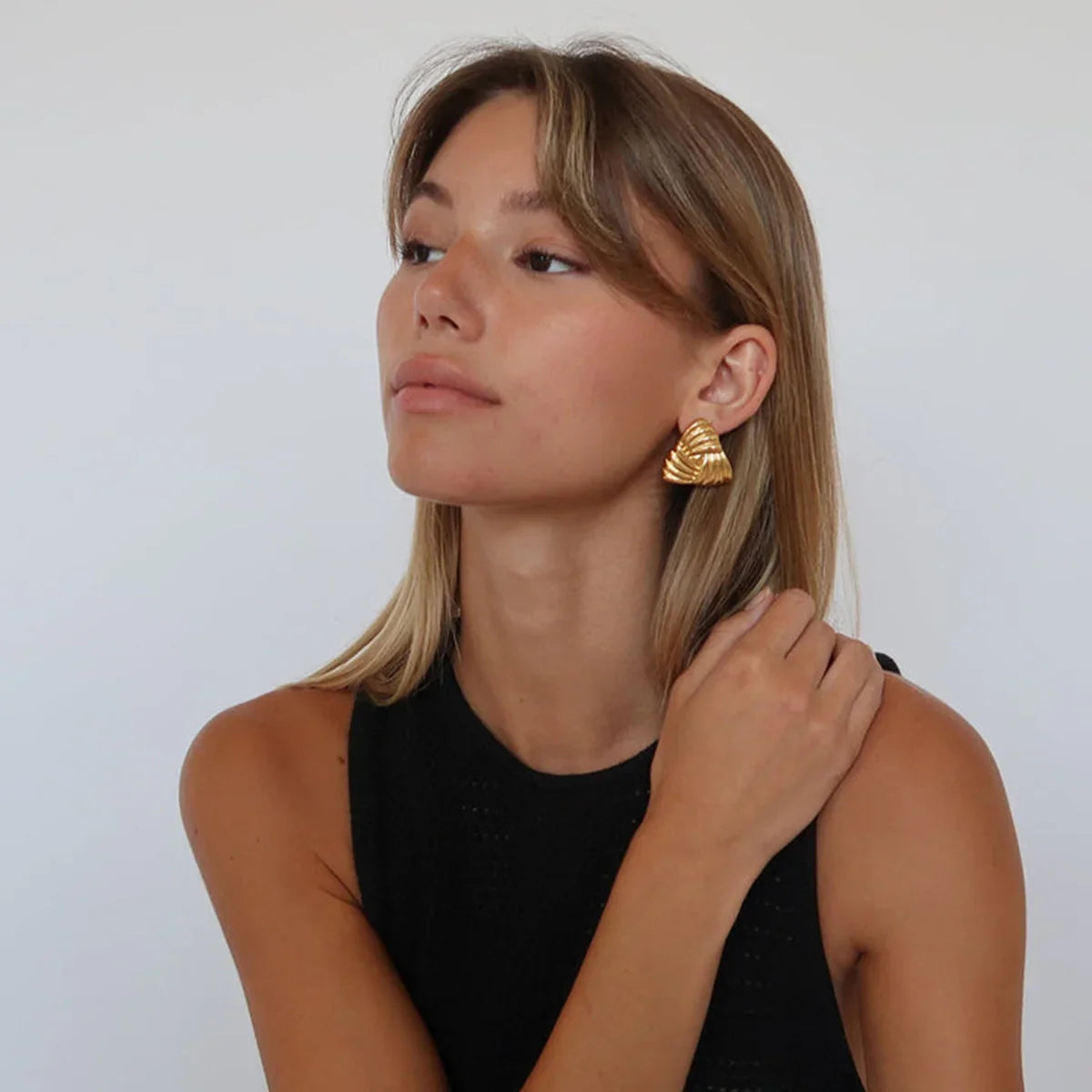 [Echo Fine]Brigitte Gold Earrings