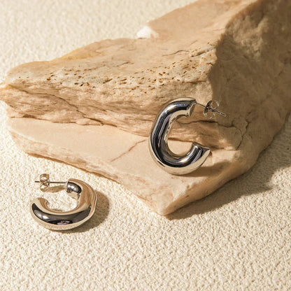 [Echo Fine]Alera Silver Hoops