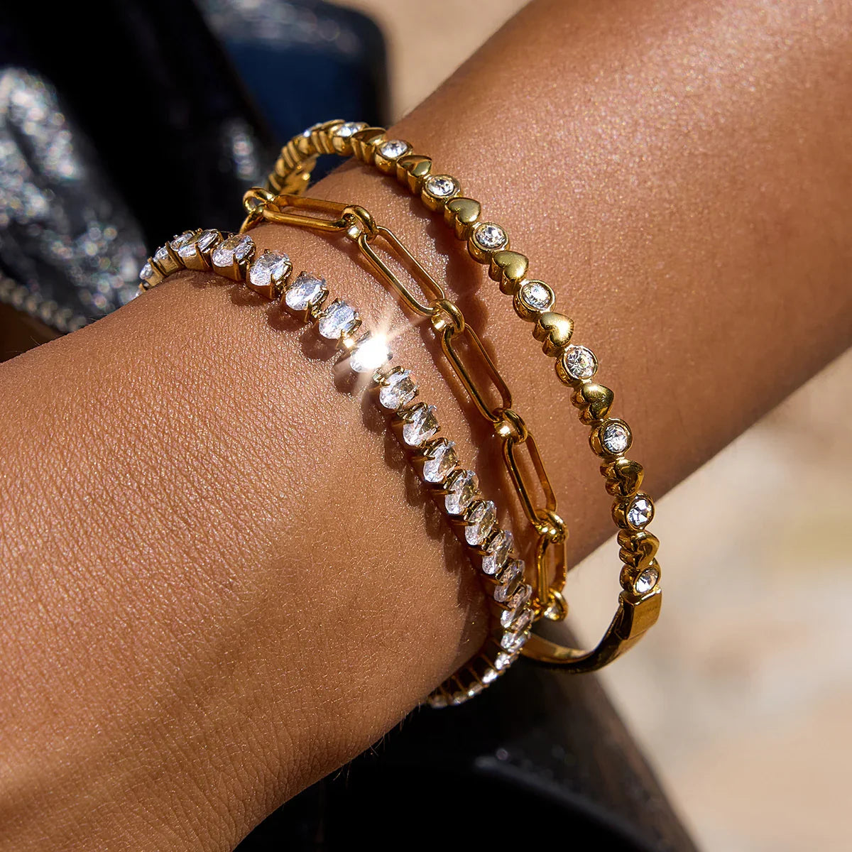 [Echo Fine]Avaria Oval Cut Tennis Bracelet