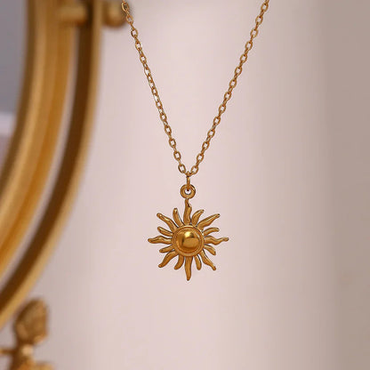[Echo Fine]Eliora Gold Sun Necklace
