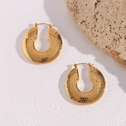 [Echo Fine]Kayleigh Chunky Hoop Earrings