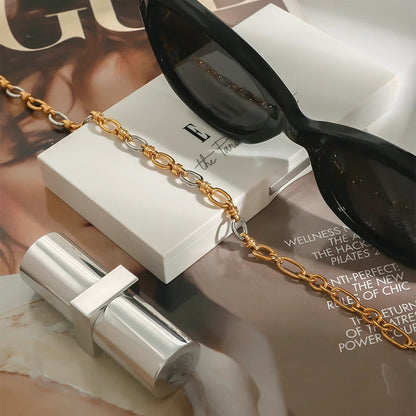 [Echo Fine]Addison Two Tone Gold Bracelet