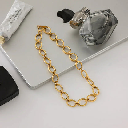 [Echo Fine]Cielle Chunky Gold Chain Necklace