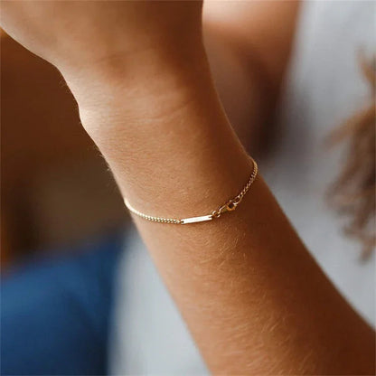 [Echo Fine]Rosemary Gold Chain Bracelet