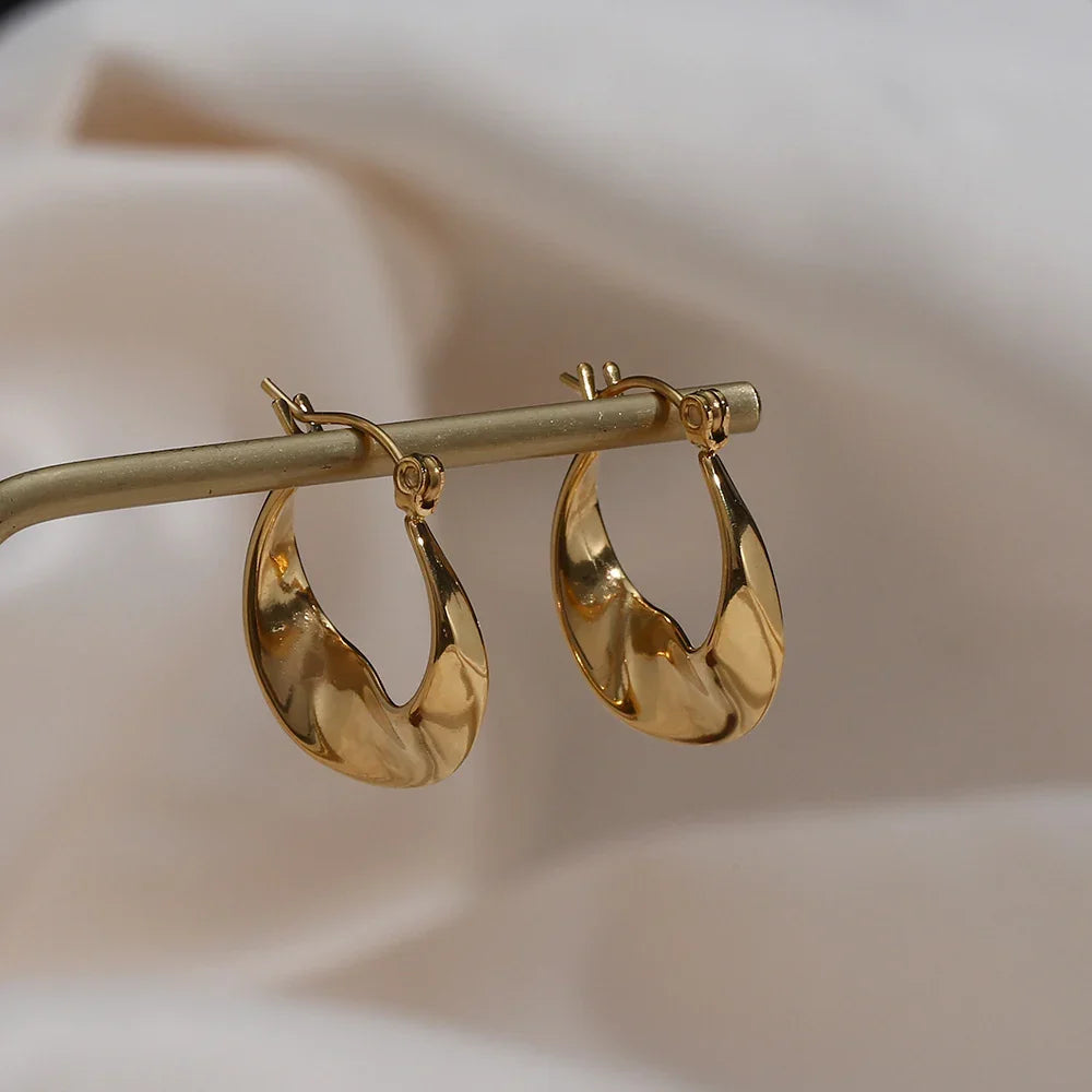 [Echo Fine]Esti Irregular Hoop Earrings