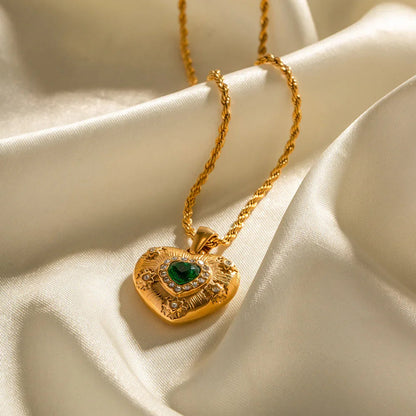 [Echo Fine]Caelus Gold Heart Necklace