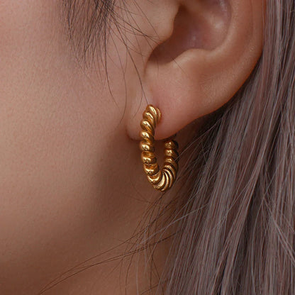 [Echo Fine]Brynlee Twisted Earrings