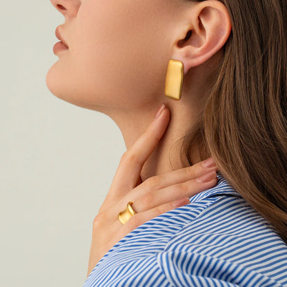 [Echo Fine]Olive Gold Earrings