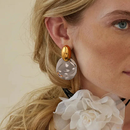[Echo Fine]Destiny Chunky Gold Drop Earrings