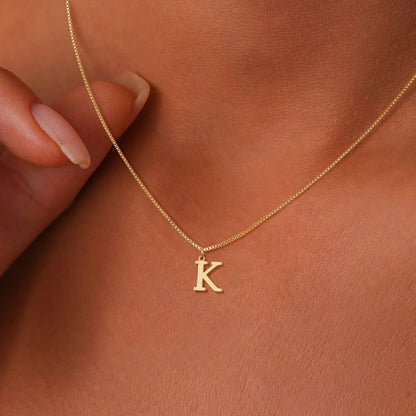 [Echo Fine]Therese Letter Initial Gold Necklace