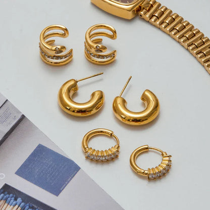 [Echo Fine]Orielle Staple Gold Earrings Bundle