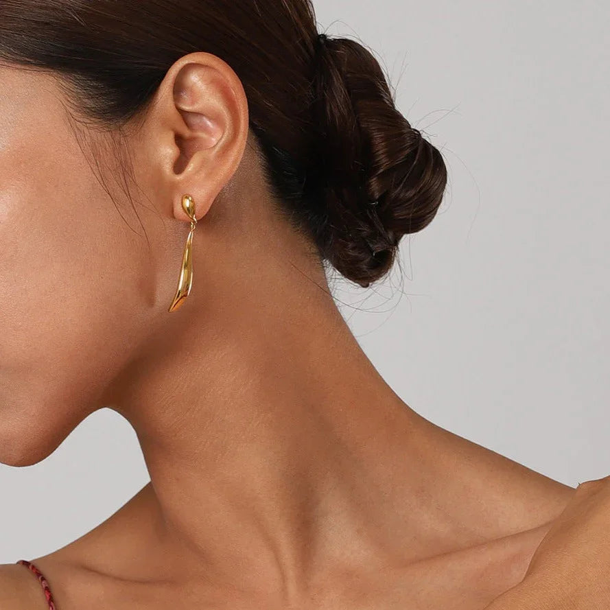 [Echo Fine]Aspen Gold Earrings