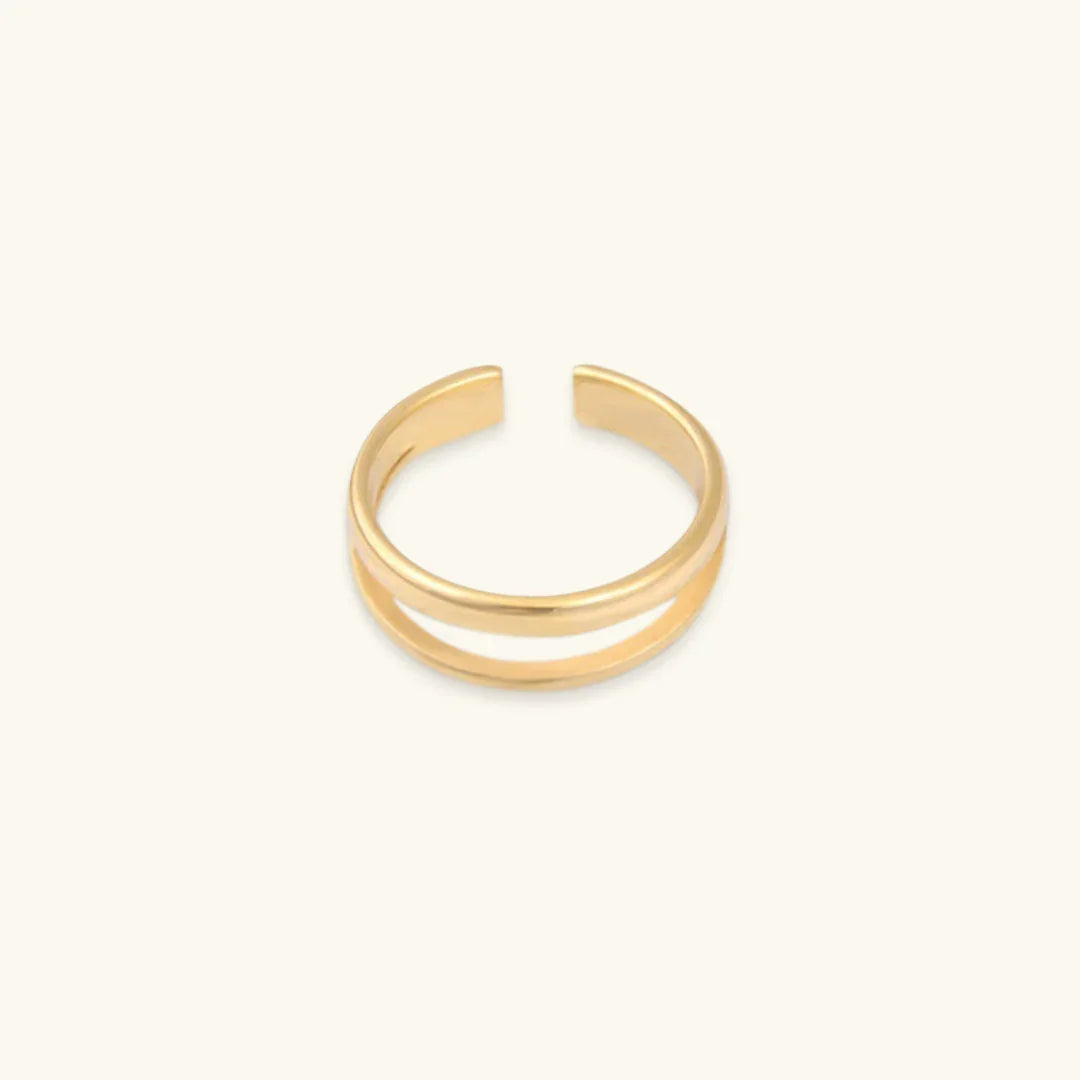 [Echo Fine]Olivia Layered Gold Ring