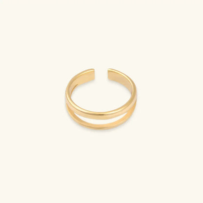 [Echo Fine]Olivia Layered Gold Ring