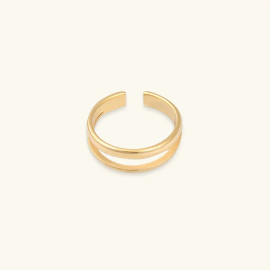 [Echo Fine]Olivia Layered Gold Ring