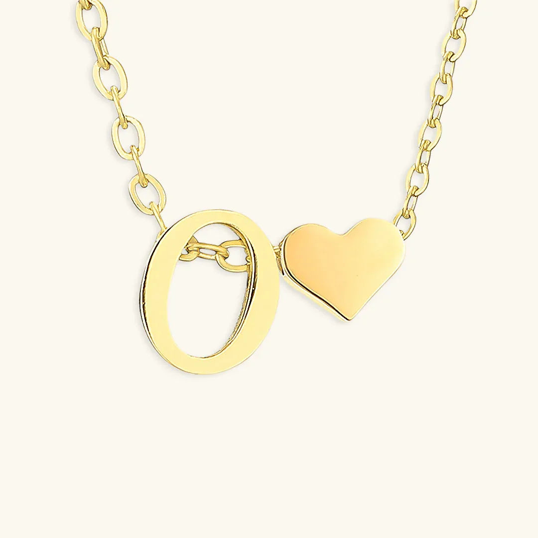 [Echo Fine]Ria Initial Letter Gold Necklace