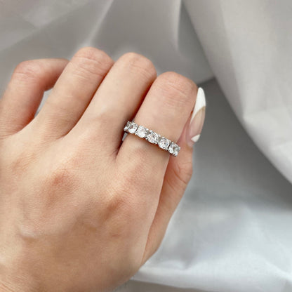[ECHO ]Eternity Round Cut Tennis Ring