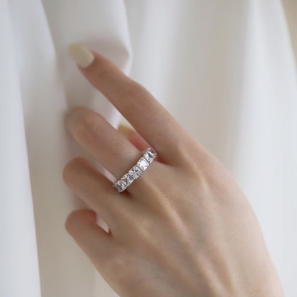 [ECHO ]Elegant Princess Cut Tennis Ring