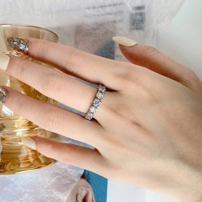[ECHO ]Eternity Round Cut Tennis Ring