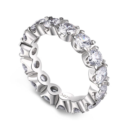 [ECHO ]Eternity Round Cut Tennis Ring