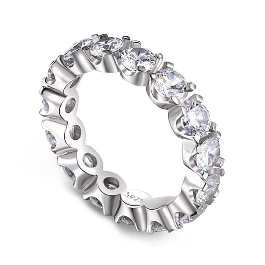 [ECHO ]Eternity Round Cut Tennis Ring