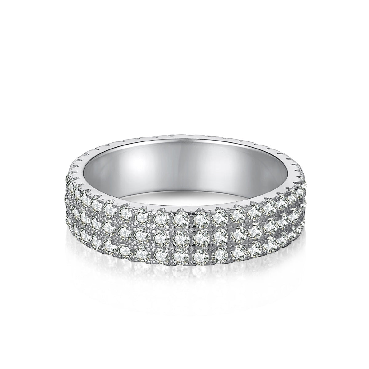 [ECHO ]Dainty Round Cut Tennis Ring